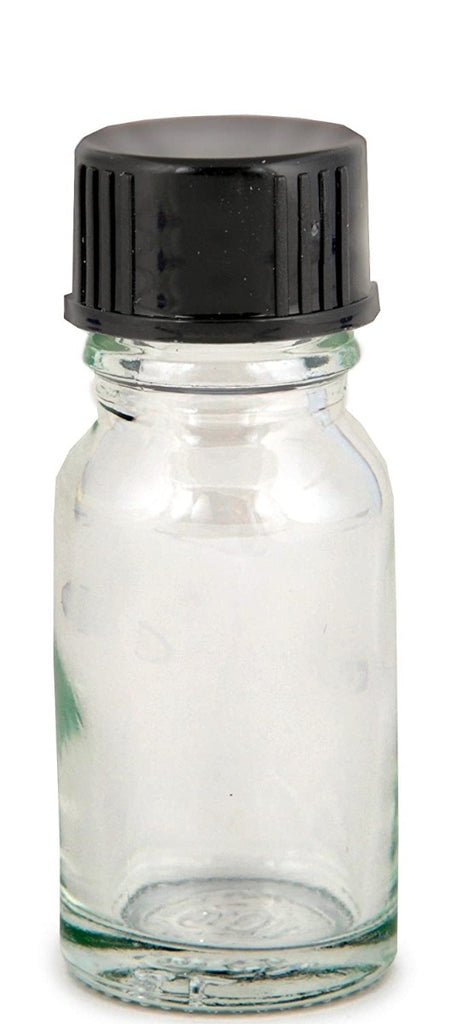 Empty Anointing Oil Bottles: Clear Glass Bottles 10 ml (1/3 oz)  (Package of 24)