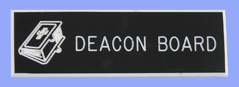 Deacon Board Pin | Black & White