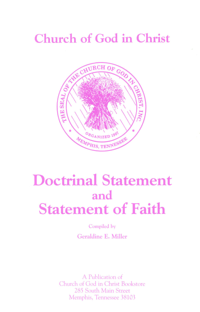 Doctrinal Statement & Statement of Faith – Church of God in Christ ...