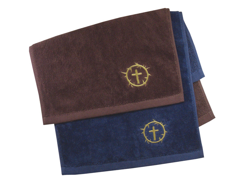 Towel | Crown & Cross (Burgundy)