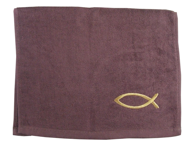 Towel | Gold Fish (Burgundy)