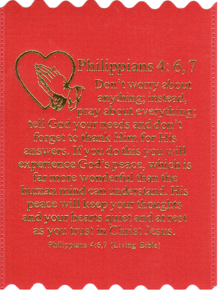 Prayer Cloths | Philippians 4:6,7 (Package of 10)